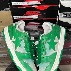 bape sk8 sta green gradient