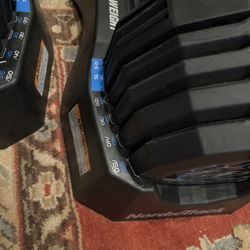 NordicTrack Adjustable Dumbbells – 55 lb Pair with Cradles
