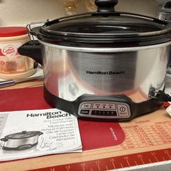 Hamilton Beach Programmable Stay Or Go 6 Qt Slow Cooker