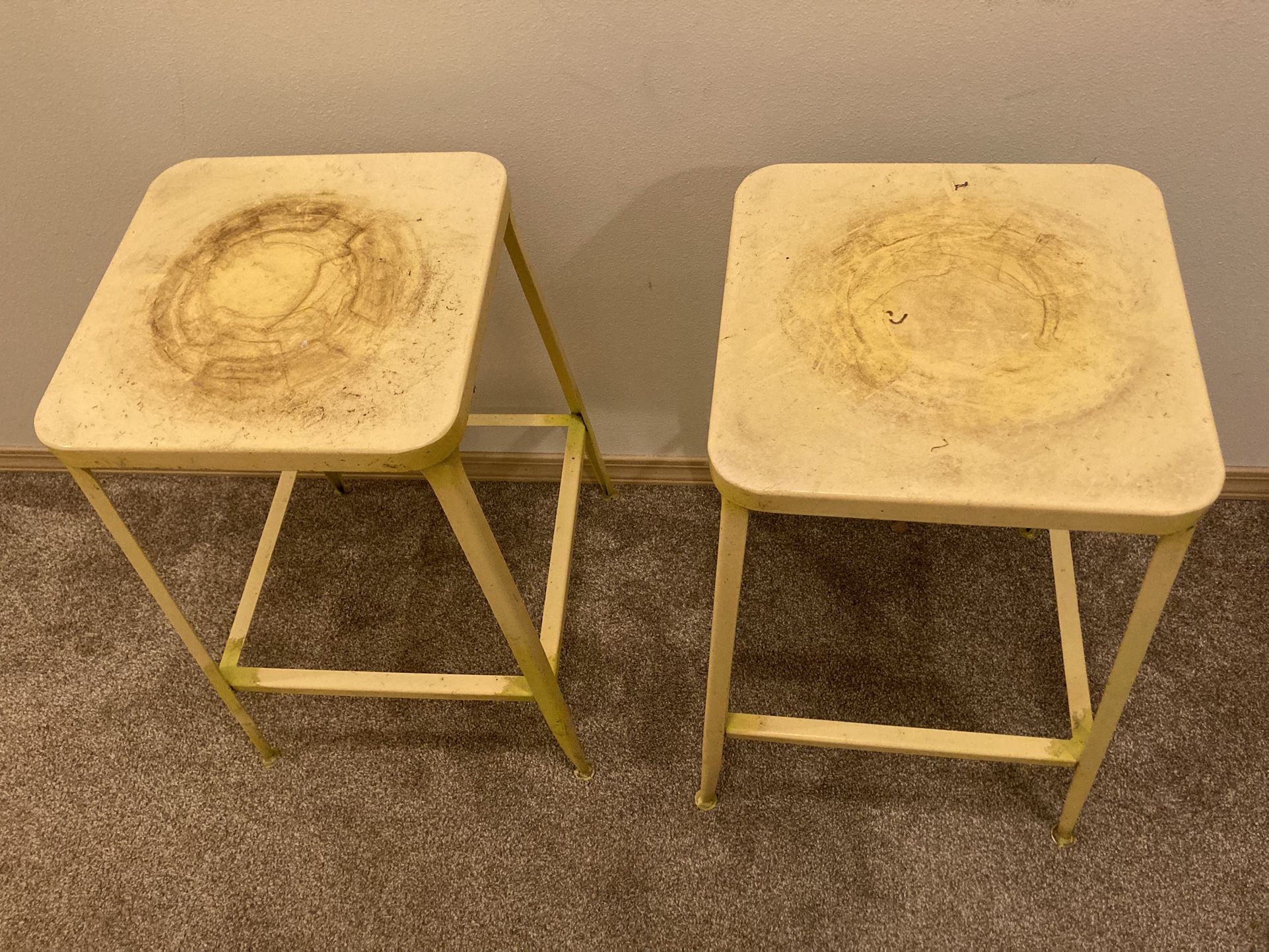 Free Metal Bar Stools Or Plant Stands