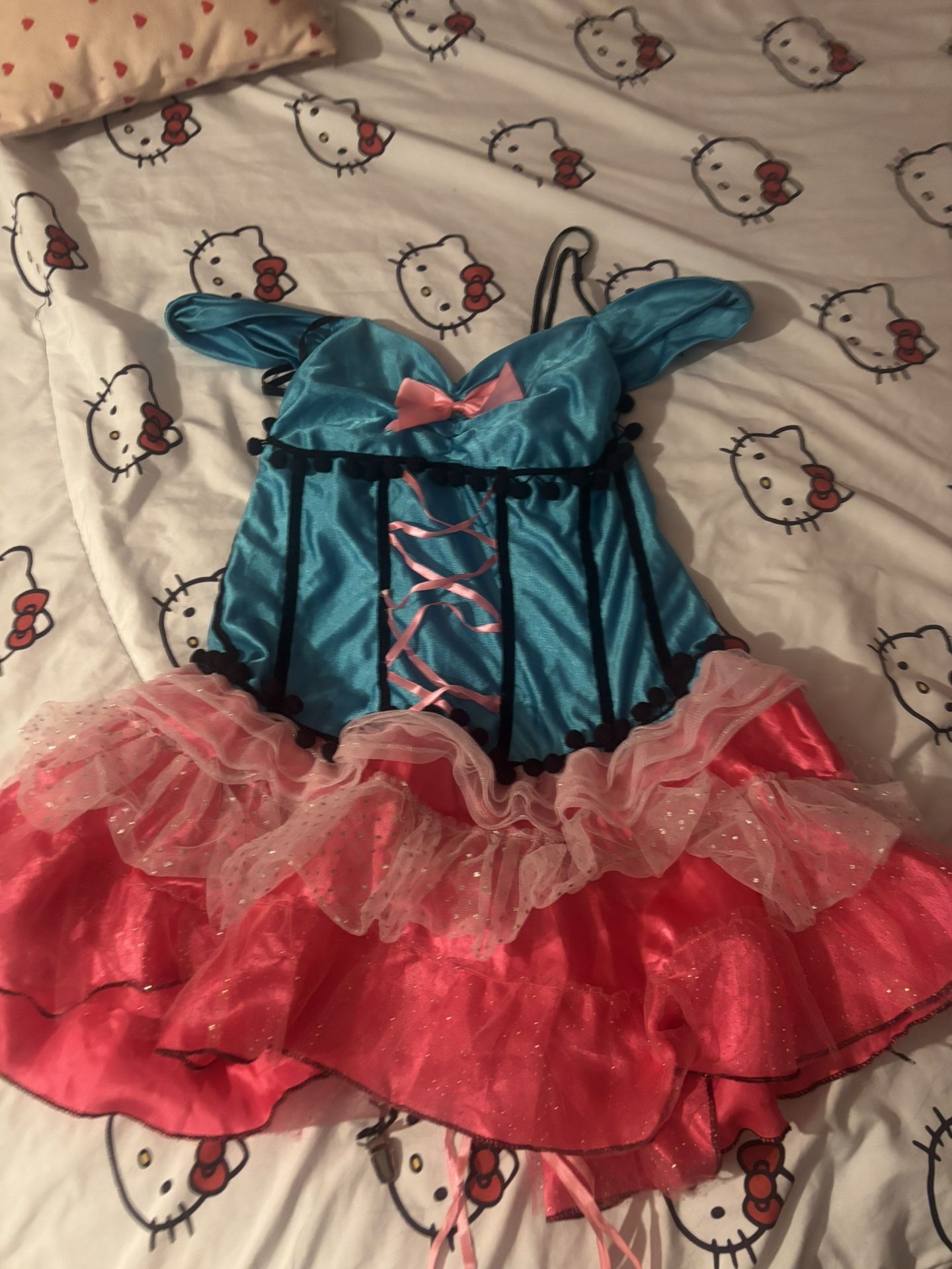 Pink /blue Plus Size Friendly Dress