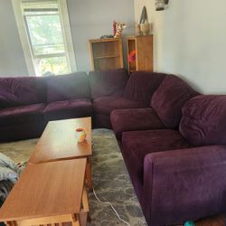 FREE Large Purple Sectional Couch 