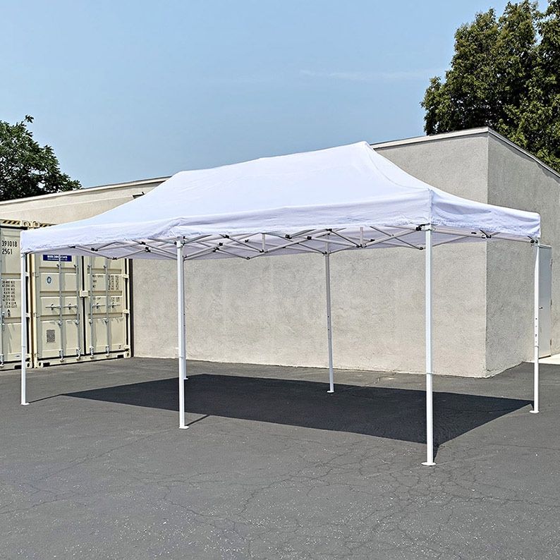 BRAND NEW $185 Heavy Duty 10x20 ft Ez Popup Canopy Tent Instant Shade w/ Carry Bag Rope Stake, 4 Colors 