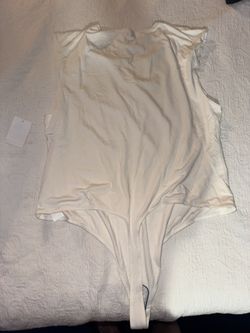 Good American Cream Colored Bodysuit Size 6