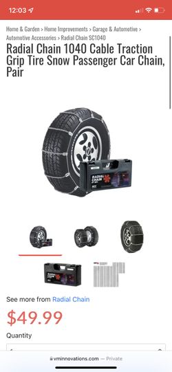 Radial Snow Chain (One Pair)