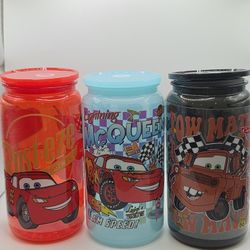 Car Spiderman Mario And More 16oz Acrylic Cup Libby Style $6 End Sunday 