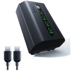 Aurora NP-FZ100 2600mAh Battery – Fully Decoded for Sony A7III, A7IV, A6700, FX3, FX30, A9, A7C, A7CII, A7RV, A7RIII, ZV-E1, ZV-E10II Camera – USB-C F