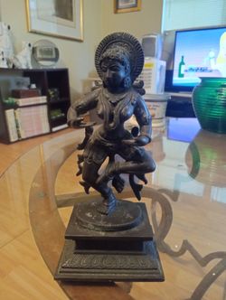 South Indian bronze dancing Shiva statue