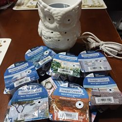 YANKEE OWL & SINGLE CUP WAX MELTS
