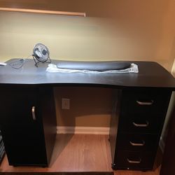 Manicure Nail Desk With Storage 