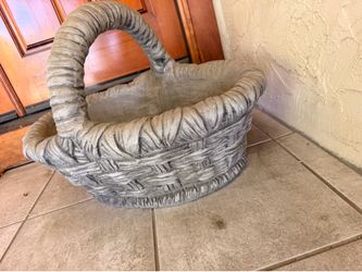 Stone basket planter