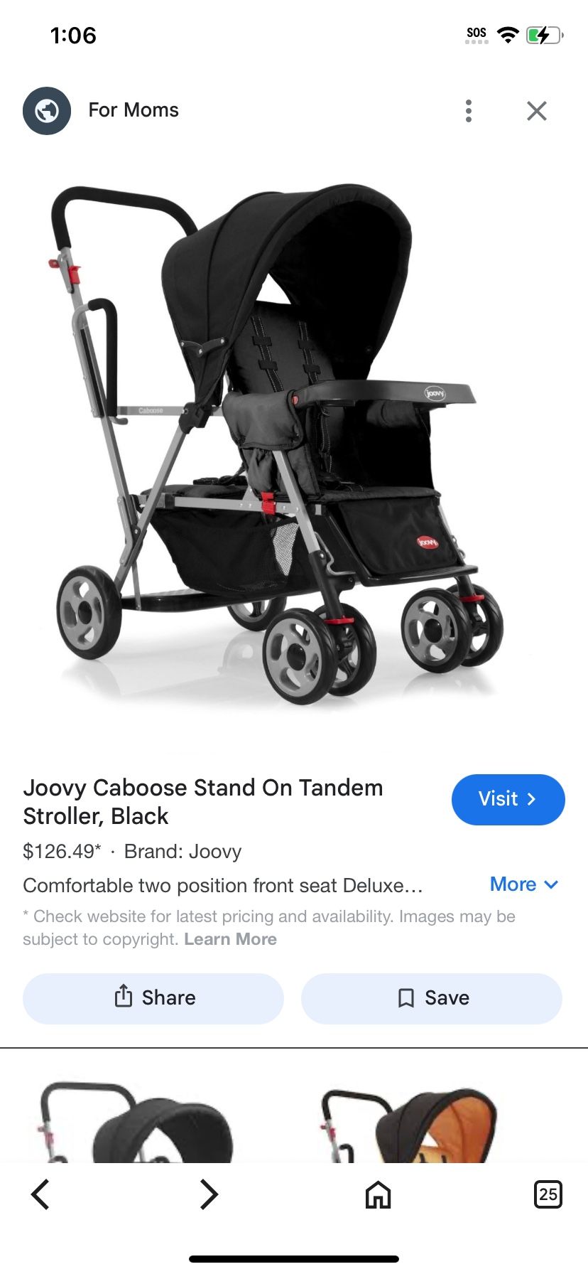 Joovy Sit And Stand Double Stroller