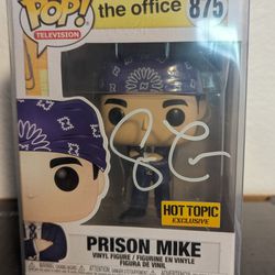 Prison Mike Funko Pop Signed By Steve Carell