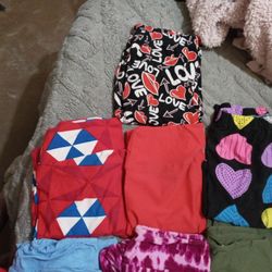 9 Piece Lot Of OS Lularoe Leggings