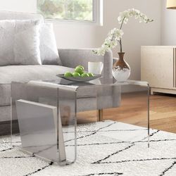 Small Acrylic Waterfall Coffee Table