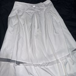 White Flowy Skirt