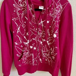 Disney Tinkerbell Zoppered Sweat jacket  with hood