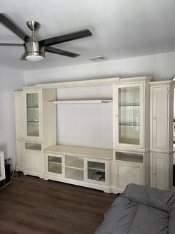Wall unit entertainment center