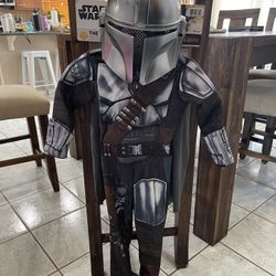 costume star wars mandalorian with mask child 3-4 $8