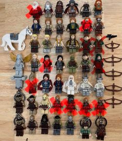 LEGO Lord of the Rings & The Hobbit Minifigure Lot - 45+ Figures CHECK DESCRIPTION