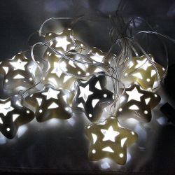 Outdoor Solar Garden Tree Auto Night Star String Light Christmas Halloween  Decoration Porcelain 10-Stars