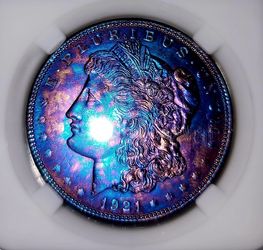 1921-P Morgan Silver Dollar MS66
