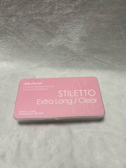 Daily Charme clear Gel Extension full coverage Tips stiletto Extra Long