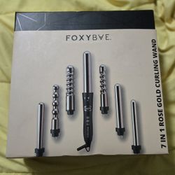 Foxybae 7 In 1 Rose Gold Curling Wand