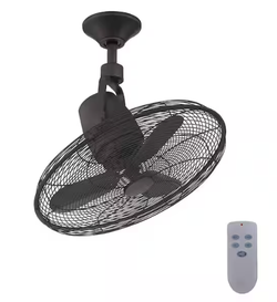 Bentley III 22 in. Indoor/Outdoor Natural Iron Oscillating Ceiling Fan with Remote Control