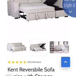 small couch folds into bed 