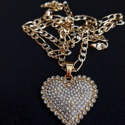 Heart Pendant With Chain