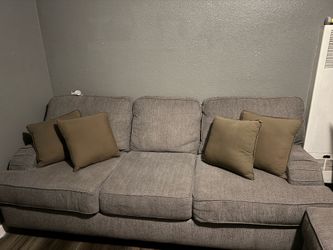 Grey  sofa $300 good condition pickup only