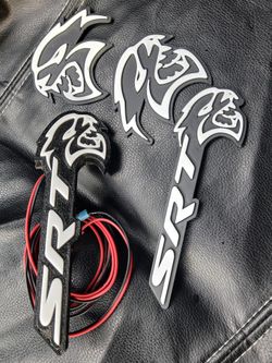 SRT HELLCAT LED EMBLEM (WHITE)