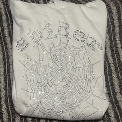 Sp5der White VVS HOODIE SIZE M