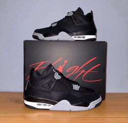Jordan 4 Black Canvas