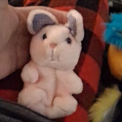 The Mini Pink Bunny Stuffed Animal Zipper Pouch Plush