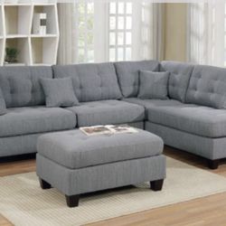 Sectional Sofa + Ottoman
