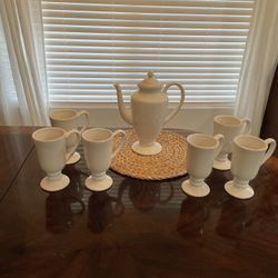 Pottery barn wooden tea hot sale set