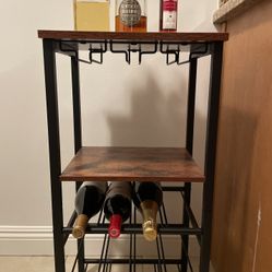 “MOVING SALE” – Wine Rack / Bar Storage Shelf