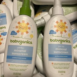 Babyganics SPF 50 Mineral Sunscreen Spray  6oz Exp06/2024 2 Count 