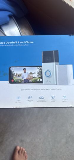 Ring video doorbell 2 and chime