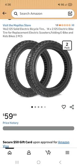 Electric bike solid rubber tires