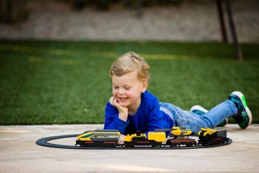 CAT Little Machines Power Tracks Battery Operated Train Set, $19.99