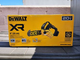 Dewalt 20V MAX 8 in. Brushless Battery Powered Pruning Chainsaw Torn Box (Tool Only)