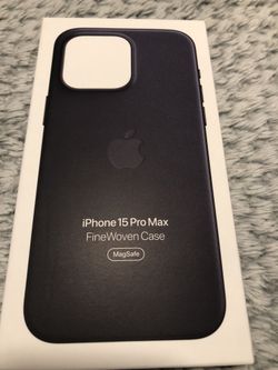 iPhone 15 Pro Max Fine Woven Black Case New 