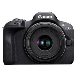 Canon EOS R100 Mirrorless Camera {24.2MP} w/ RF-S 18-45mm f/4.5-6.3 IS STM, 50mm F/1.8 STM Prime Lens