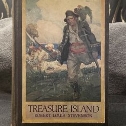 TREASURE ISLAND, Robert Louis Stevenson, 1915 Harper & Brothers HC (see pics)