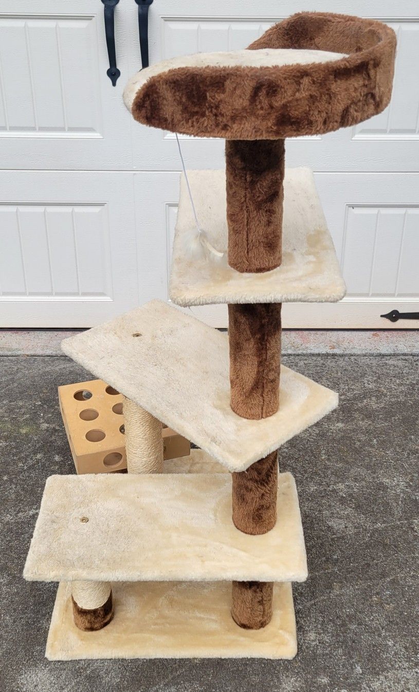 Go Pet Club Large Cat Tier Bed Activity Play Tower Tree