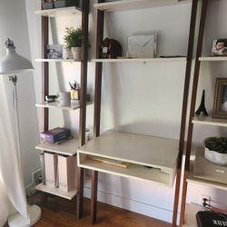 Ladder Desk  With Shelfs
