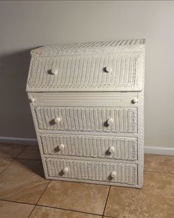 Vintage wicker chest